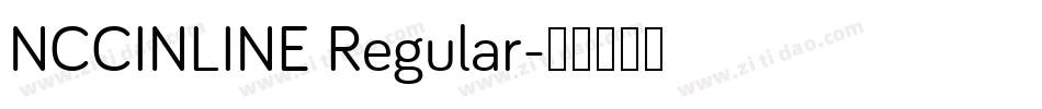 NCCINLINE Regular字体转换